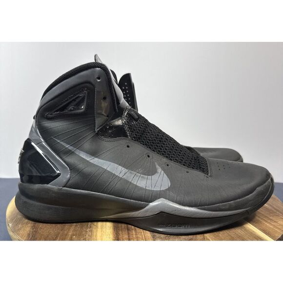 Size 13 - Nike Hyperdunk 2010 Black Dark Grey Men's - Picture 1 of 16